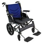 Lightweight Folding Aluminium Wheelchair with Hand Brake