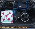 Aidapt Folding Lightweight Attendant-Pushed Wheelchair, 18” Seat