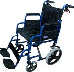 Aidapt Folding Lightweight Attendant-Pushed Wheelchair, 18” Seat