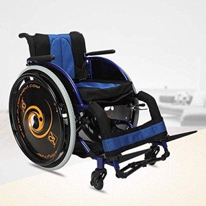 Lightweight Folding Aluminum Wheelchair for Travel