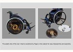 Lightweight Folding Aluminum Wheelchair for Travel