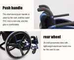 Lightweight Folding Aluminum Wheelchair for Travel