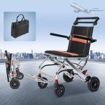 Lightweight Folding Travel Wheelchair with Hand Brake