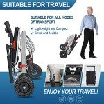 Lightweight Folding Travel Wheelchair with Hand Brake