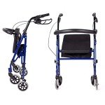 Lightweight Folding Rollator with Basket for Seniors