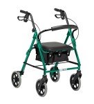 Days Lightweight Folding Four-Wheel Walker with Seat