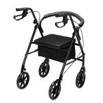 Bonnlo All-Terrain Rollator Walker with Wide Seat