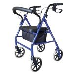 Lightweight Folding 4 Wheel Mobility Walker with Seat