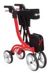 Drive Medical Nitro Euro-Style 4-Wheel Walker, Red