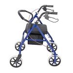 Lightweight Folding 4 Wheel Mobility Walker with Seat