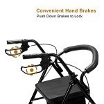 Bonnlo All-Terrain Rollator Walker with Wide Seat