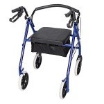 Lightweight Folding 4 Wheel Mobility Walker with Seat