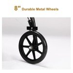Bonnlo All-Terrain Rollator Walker with Wide Seat