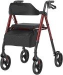 Active8 Wellness Lightweight 4-Wheel Rollator Walker