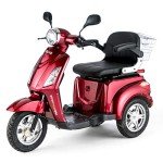 VELECO ZT15 Electric Tricycle Mobility Scooter - Red