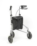 Tri-Wheel Folding Walker with Adjustable Height