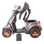 Fast Gray e-Mobility Scooter with Detachable Battery