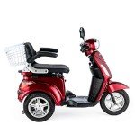 VELECO ZT15 Electric Tricycle Mobility Scooter - Red