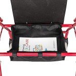 Lightweight Folding 4-Wheel Mobility Walker with Seat