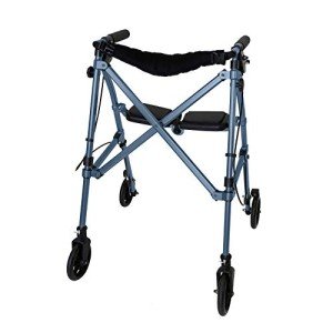 Lightweight 4-Wheel Rollator with Seat for Seniors