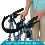 Lightweight 4-Wheel Rollator with Seat for Seniors