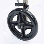 NRS Healthcare 4-Wheel Rollator Walking Aid - Silver