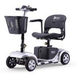 Portable 4mph Split Mobility Scooter - Silver