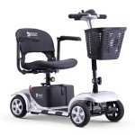 Portable 4mph Split Mobility Scooter - Silver
