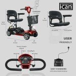 iCAN X-02 Lightweight Portable Mobility Scooter