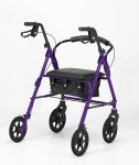 Lightweight Folding Four Wheel Rollator with Seat