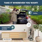 Mobiclinic® Foldable Walker Trolley with Seat