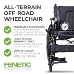 Voyager Folding Outdoor All Terrain Wheelchair - 18”