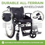 Voyager Folding Outdoor All Terrain Wheelchair - 18”
