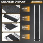 Foldable 5ft Non-Slip Aluminum Wheelchair Ramp