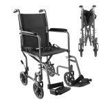 Pepe Lightweight Narrow Folding Wheelchair for Adults