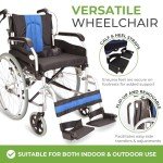 Lightweight Folding Aluminum Wheelchair with 20-Inch Seat