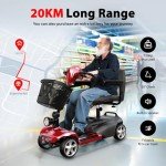 iScooter X-02 4-Wheel Mobility Scooter for Adults