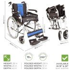 Lightweight Folding Self-Propel Wheelchair with Handbrakes