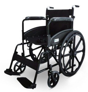 Lightweight Black Self-Propel Wheelchair with Brakes
