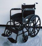 Lightweight Black Self-Propel Wheelchair with Brakes