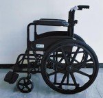 Lightweight Black Self-Propel Wheelchair with Brakes
