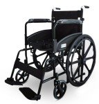 Lightweight Black Self-Propel Wheelchair with Brakes