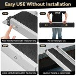 Adjustable 6ft Aluminum Wheelchair Ramps with Bag