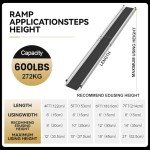 Adjustable 6ft Aluminum Wheelchair Ramps with Bag