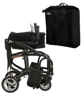 Ultra Lightweight Folding Travel Wheelchair with Carry Bag