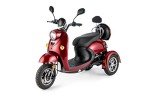 VELECO Retro 3-Wheel Electric Mobility Scooter - Red