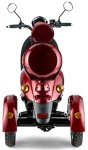 VELECO Retro 3-Wheel Electric Mobility Scooter - Red