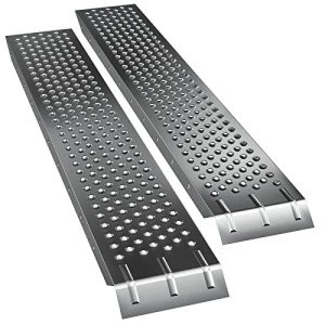 Heavy Duty Galvanized Steel Loading Ramps - 400kg Capacity