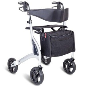 Ultra Lightweight Folding Walker with Seat and Brakes