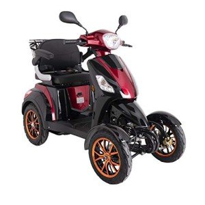 Green Power JH500 4-Wheel Electric Mobility Scooter Red